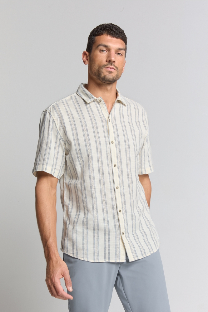 GESTREEPT SHIRT 28460431 011 OFFWHITE